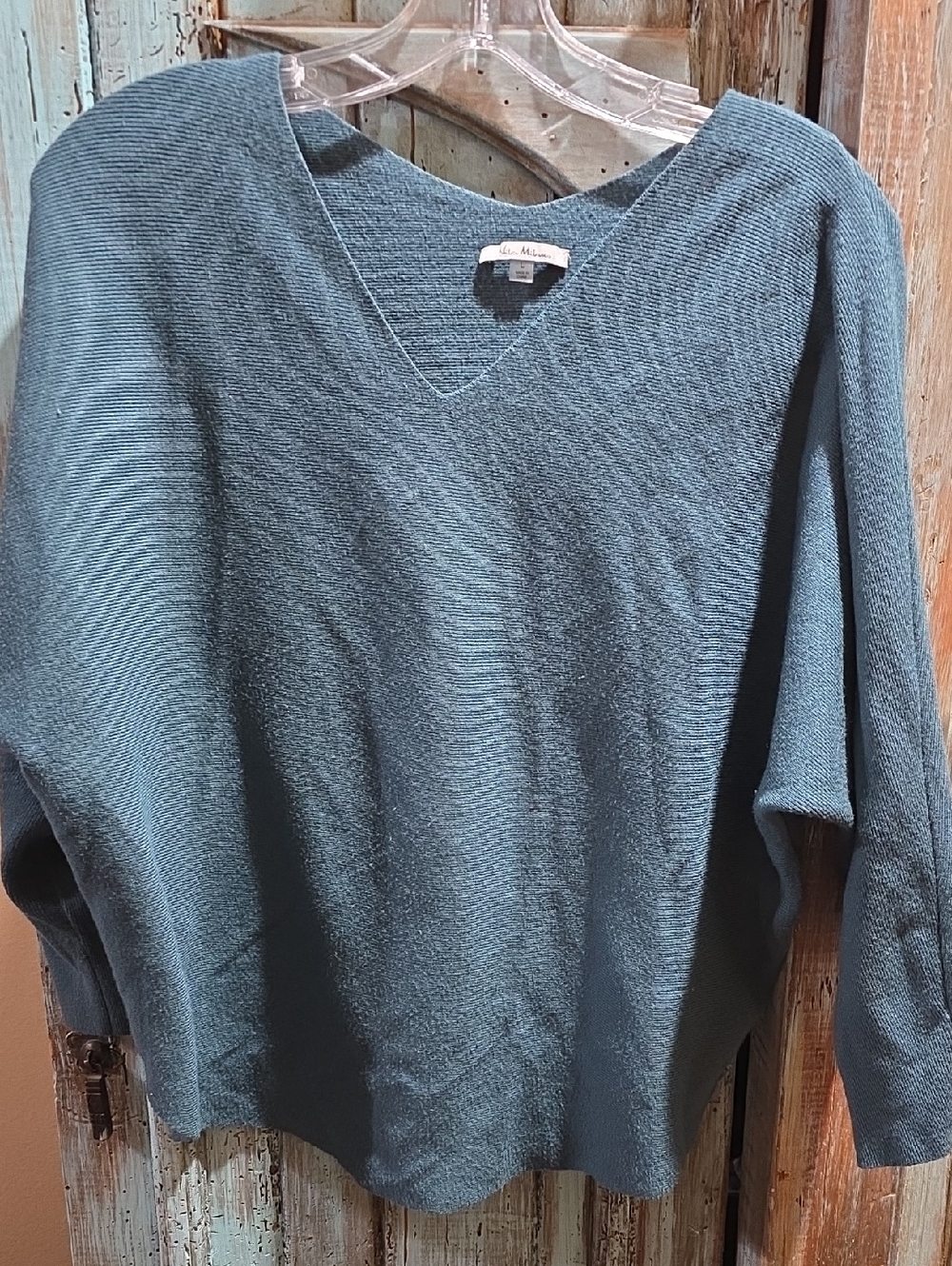 Milano Teal V-Neck Men's Sweater